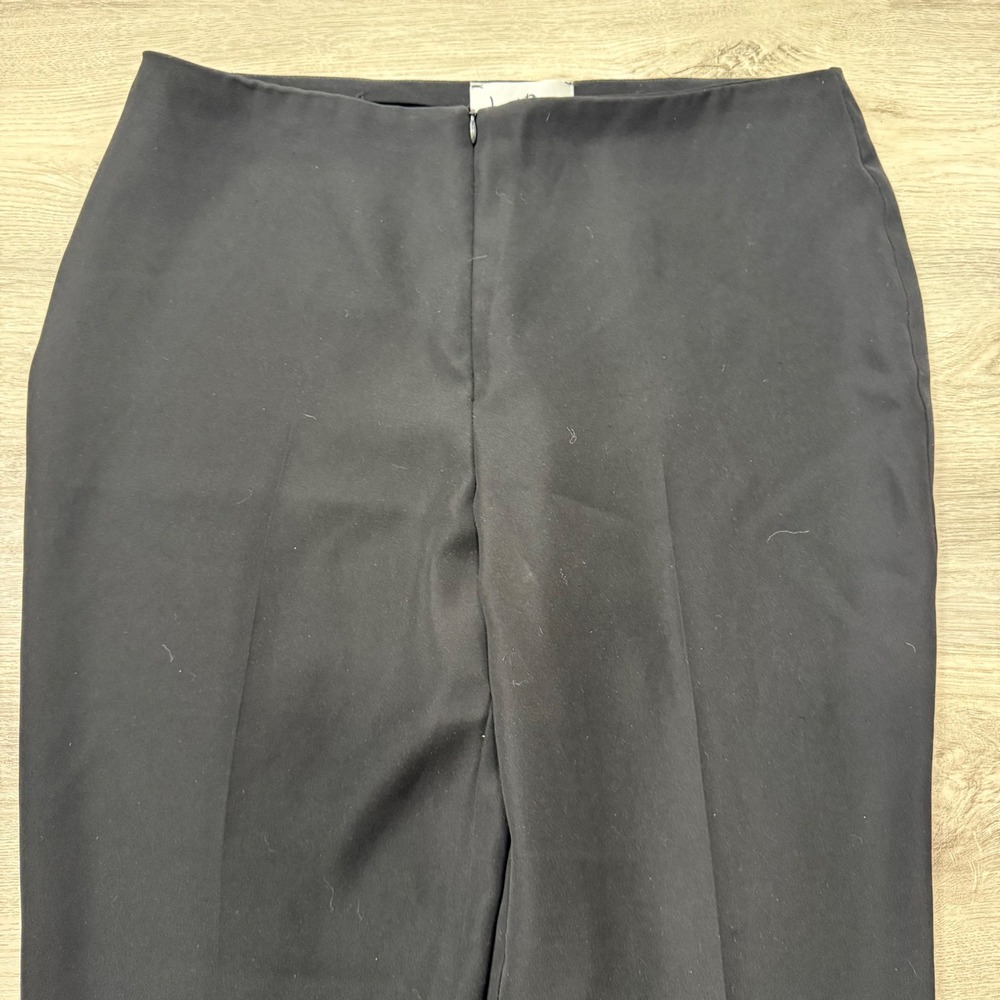 Joseph Ribkoff Black Split Hem Straight Leg Dress Pants Womens Size 10 Canada - Picture 4 of 11